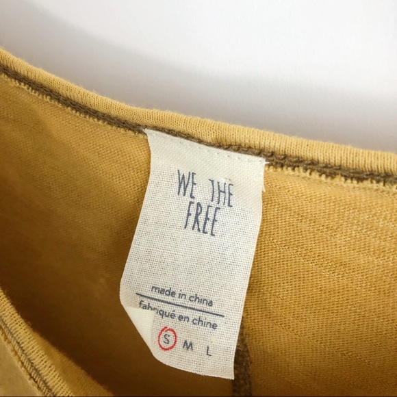 Free People / We the Free • Coraline Gold Top - Picture 5 of 5